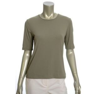 Banana Republic‎ Stretch Scoop Neck Top Sage Green M